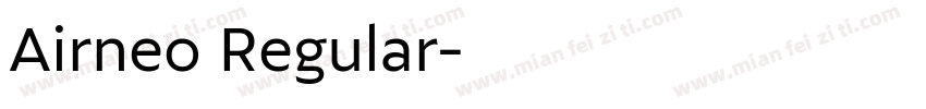 Airneo Regular字体转换